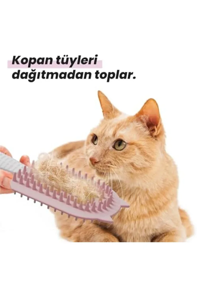 TTKTEKNOLOJİ Silikon Tüy Toplayıcı Tarak, Kedi Tarağı, Kedi Fırçası, Evcil Hayvan Bakım Tarağı, Tüy