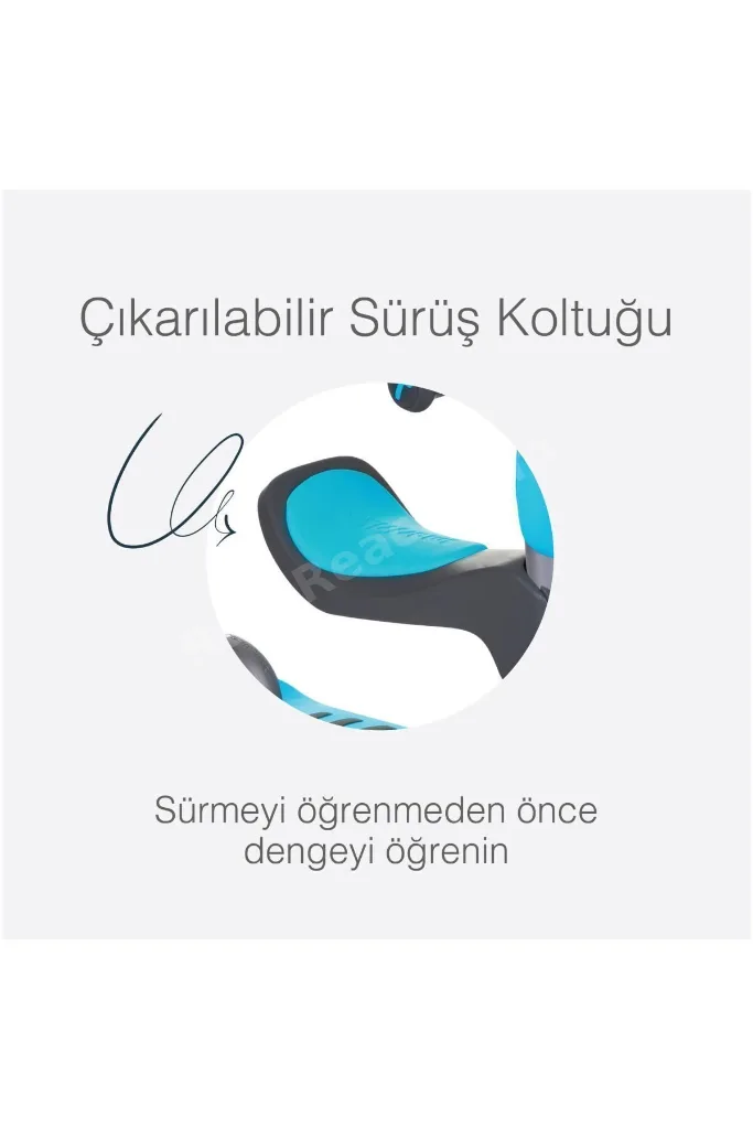 T1 3’ü 1 Arada Oturaklı ve Çantalı Çocuk Scooterı (15 Ay - 5 Yaş) - Blue