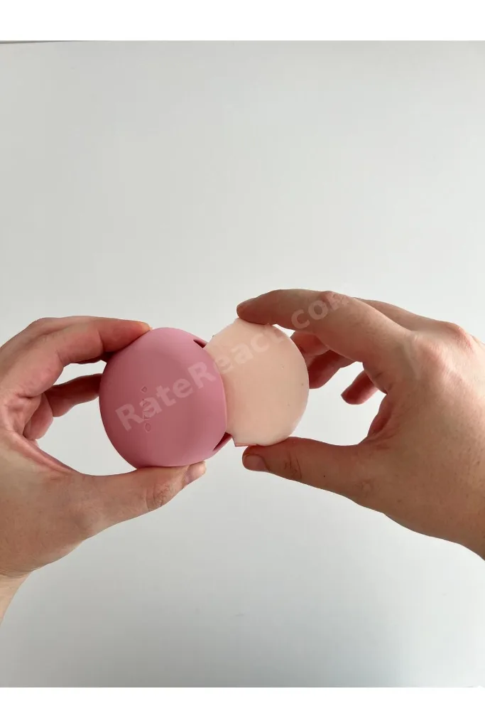 Silikon Makyaj Pamuğu Pufu Kılıfı - Pembe