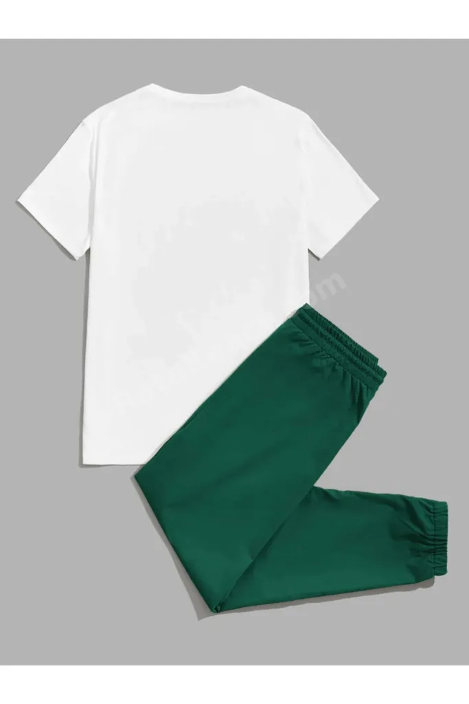 Unisex Erkek/Kadın Every Time Özel Baskılı Renkli Pamuklu Oversize Jogger T-shirt  Alt Üst Takım