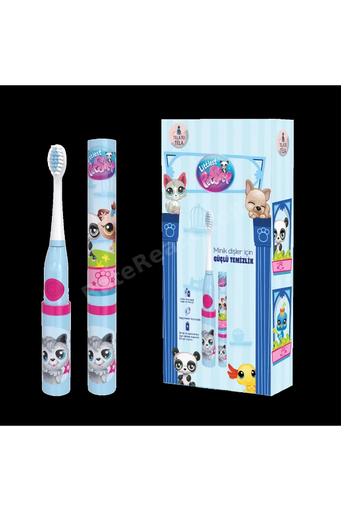Çocuk Diş Fırçası - Littlest Pet Shop (LPS) Lisanslı Pilli Kız Çocuk 3+