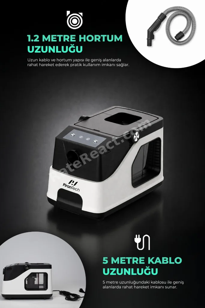 KT-503 Premium Koltuk & Halı Yıkama Makinesi (800W | 17 kPa)