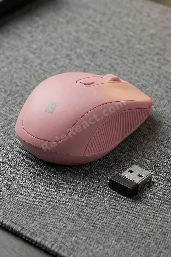 Rose Gold 4d Optik Süper Sessiz Aalkalin Pil Kablosuz Usb Alıcılı Mouse