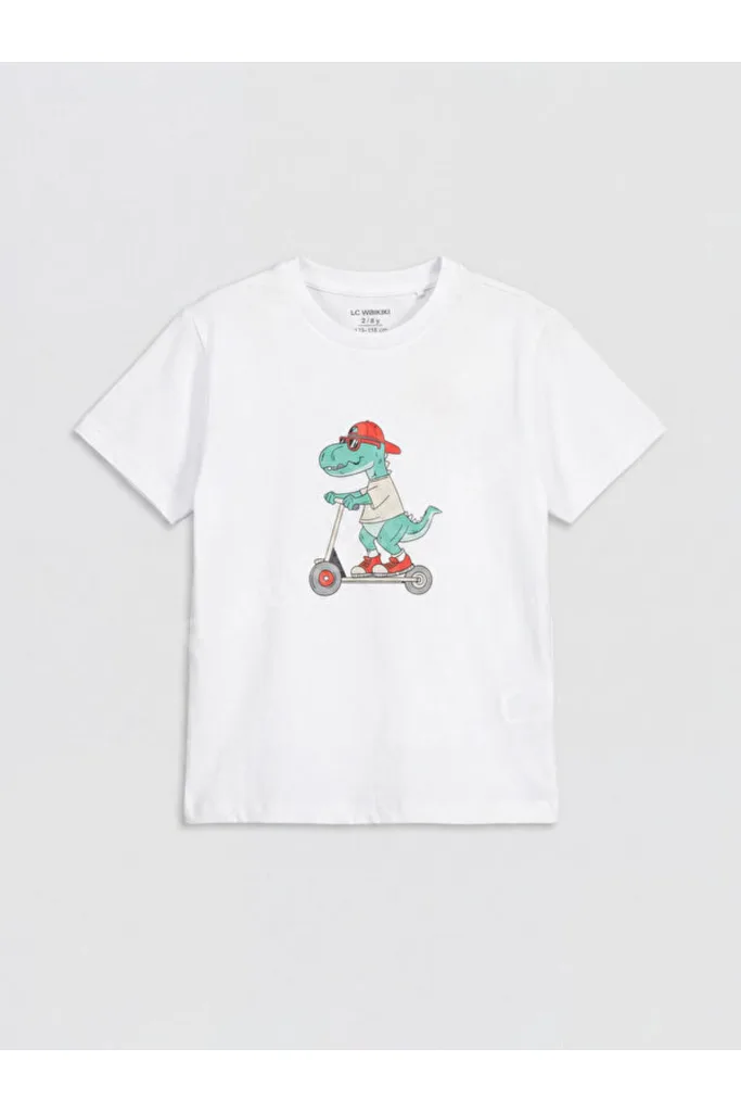 UZG STORE'dan Stil Sahiplerine Sıfır Roba Yaka Baskılı Erkek Çocuk T-shirt