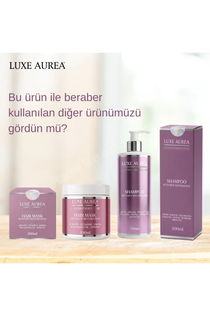 Genesis Fiber Repair Jojoba ve E Vitamini Özlü Yoğun Onarıcı Saç Bakım Maskesi - Mat ve Yıpranmış Saçlar