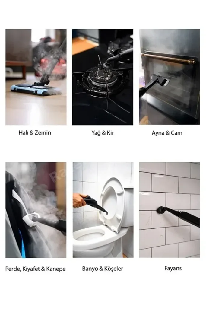 Classen Smart Çok Fonksiyonlu Güçlü Buharlı Temizleyici Makinesi (4887) NemereHome