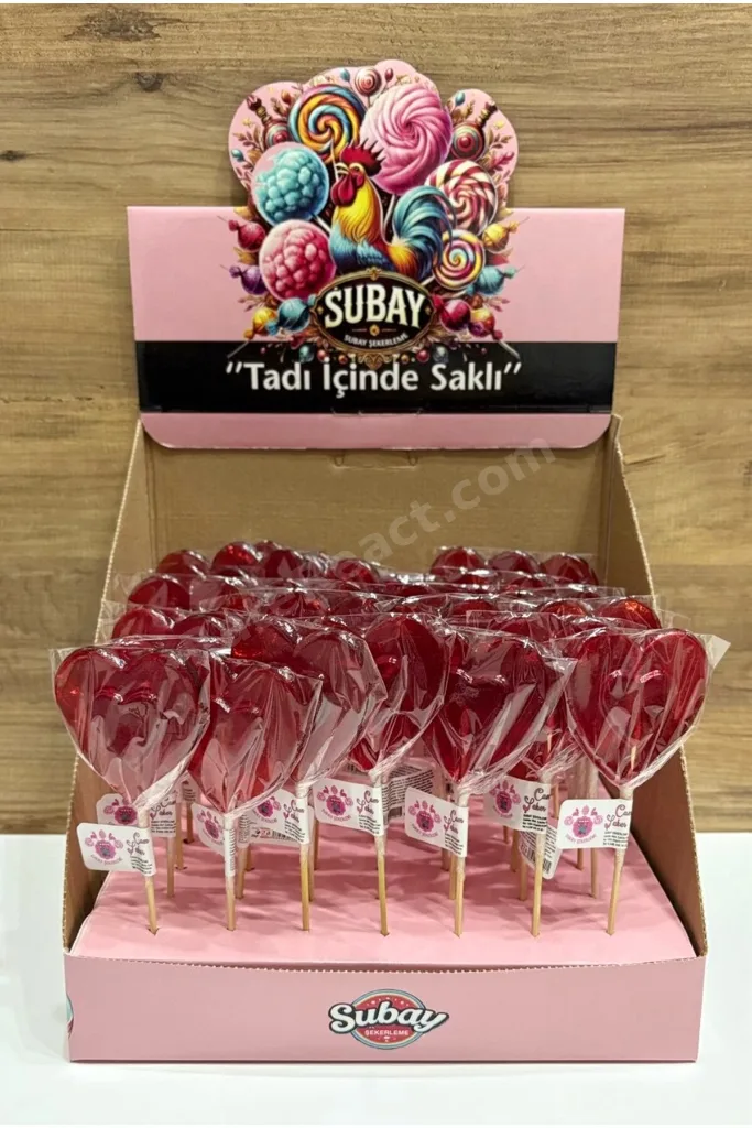 Cam Şeker Kalp Lolipop 10 Adet | El Yapımı Hediyelik Şeker Sevgiliye Hediye Doğum Günü Parti Şekeri