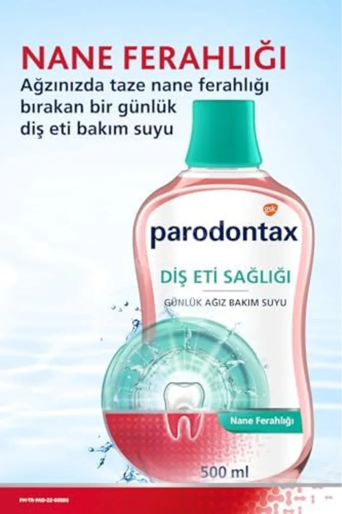 TTKTEKNOLOJİ Parodontax Nane Ferahlığı Ağız Bakım Suyu 500 ml Alkolsüz TTKTEKNOLOJİ 2026 395519