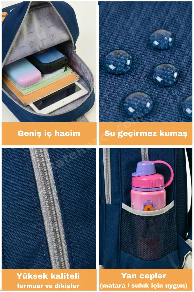 Orijinal Lisanslı Okul Çantası – Fonksiyonel, Su geçirmez, cepli, Erkek/Kız Çocuk çantası