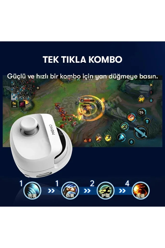® Memo MB01 Oyun Tuşu - Beyaz