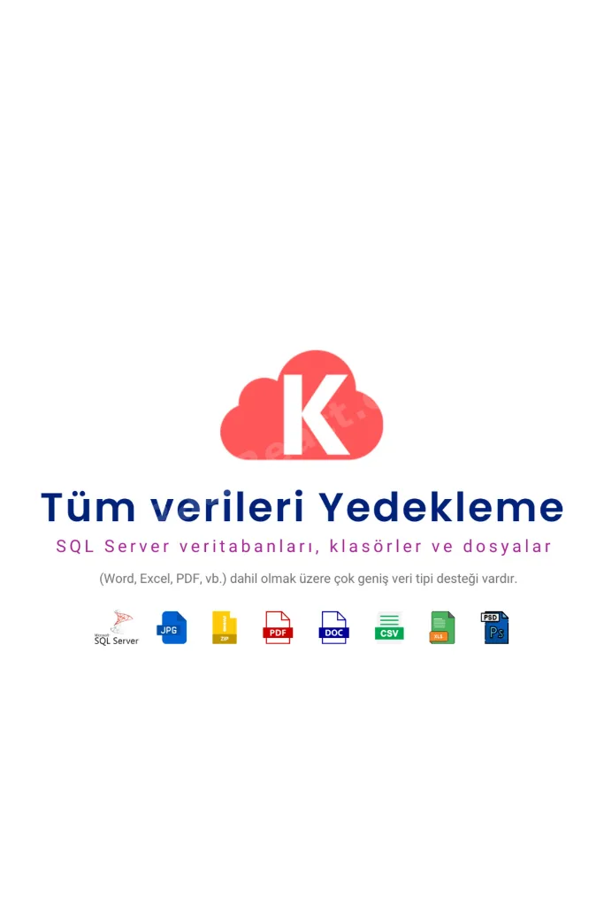 Bulut Yedekleme-Aylık Business Sürüm-SQL ve Dosya Yedekleme-%100 KVKK Uyumlu-Yerli Sunucular