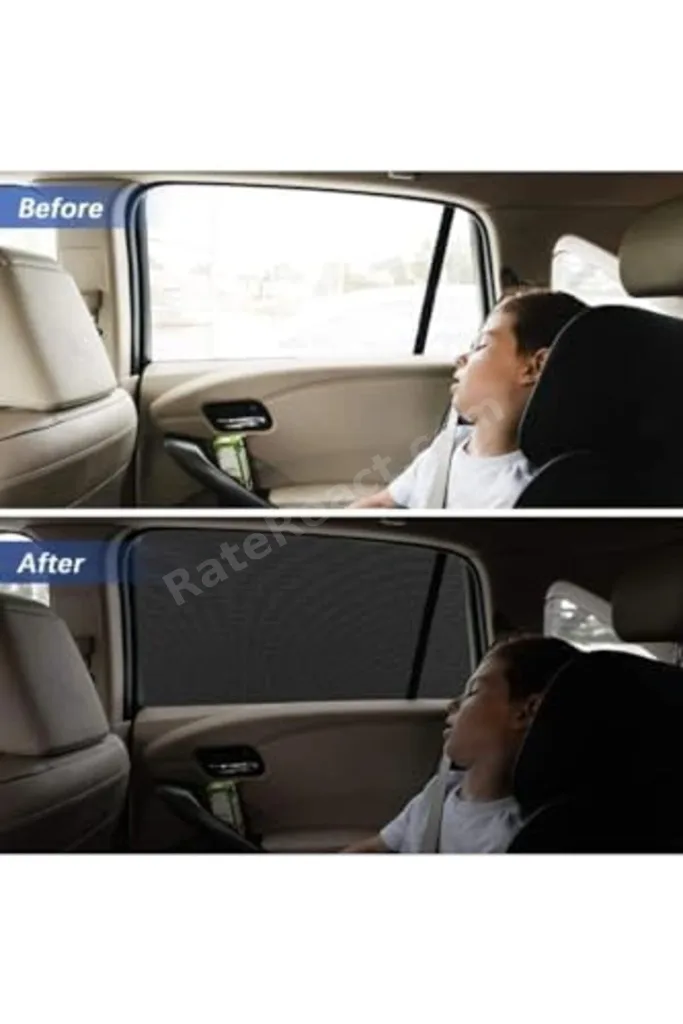 TTKTEKNOLOJİ Oto Yan Cam Güneşlik Araba Perdesi 2 Adet Perde Sineklik Güneş Önleyici Araç İçi Güneşl