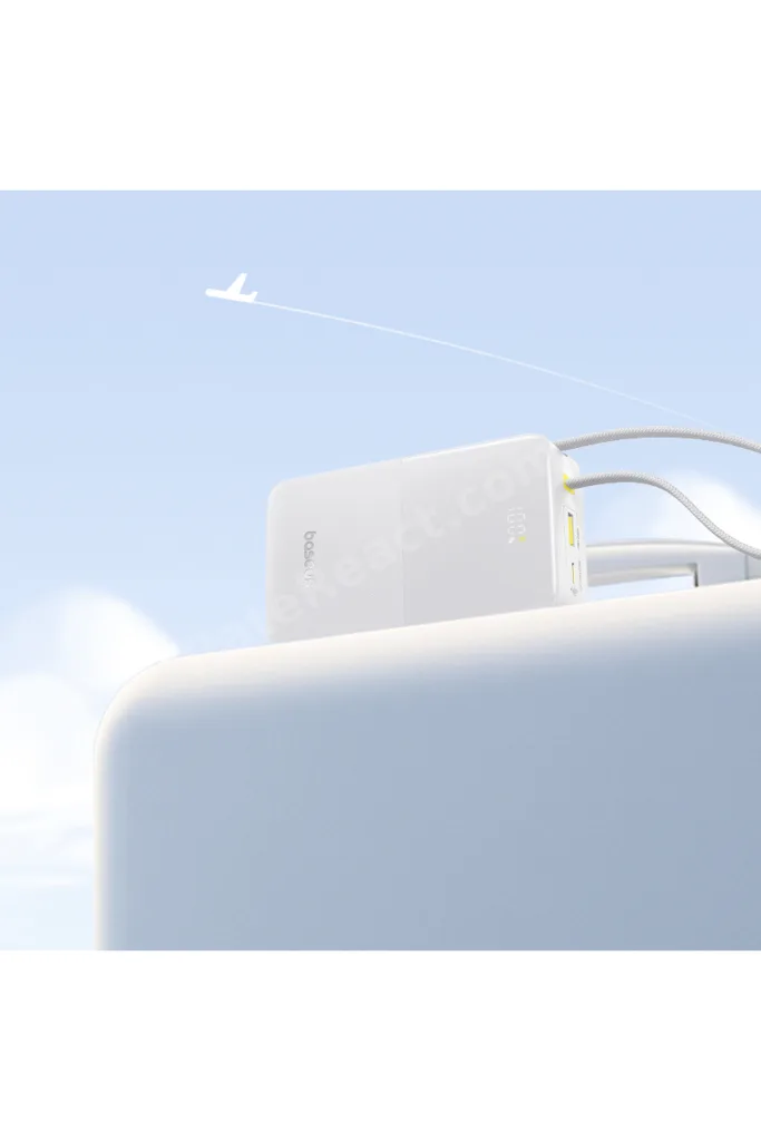 EnerFill Bipow2 Pro 20000mAh Dahili USB-C Kablolu, 22,5 W Hızlı Şarjlı, LED Ekranlı Powerbank