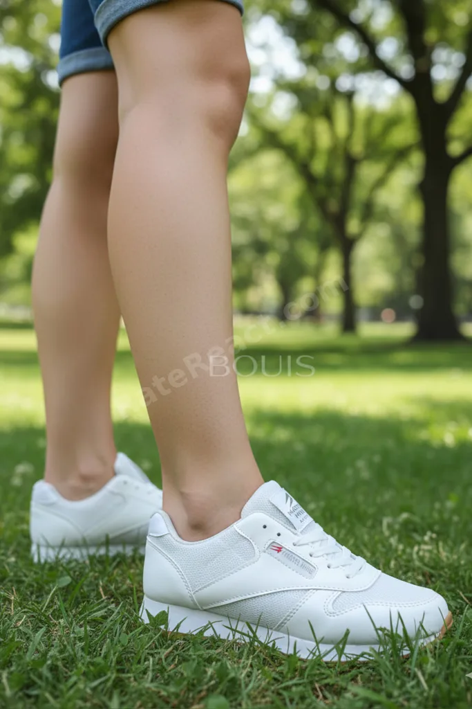 Kadın Beyaz Gümüş Bağcıklı Casual Rahat Taban Konforlu Yumuşak Yürüyüş Günlük Sneaker Spor Ayakkabı