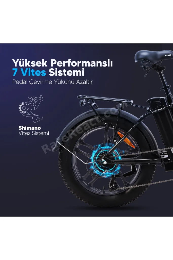 E-Bro 20 Jant Hidrolik Disk Katlanabilir Fat Bike Bisiklet