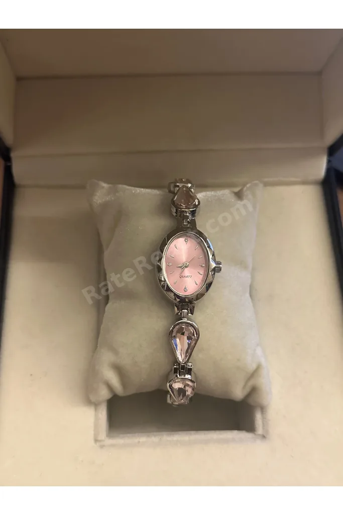 Taşlı Kelebek Kordon Kare Kol Saati Vintage
