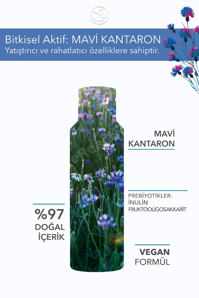 Hassas Cilt, Lens Kullanımına Uygun, Rahatlatıcı, Prebiyotik Göz Makyaj Temizleyici-Pur Bleuet-100ml