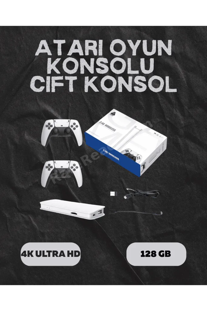 M15 Retro Konsol – 20.000 Oyunlu, Çift Gamepadli, 4K HDMI - Lisinya