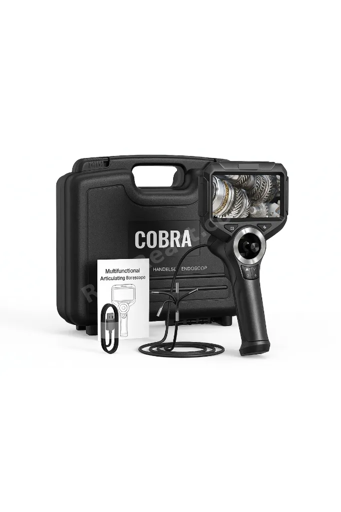 Cobra S50 Endoskop kamera 4 yönlü 720 derece oynar başlıklı 1080p HD kalite
