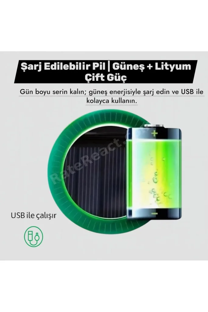 Erkek Çift Fanlı Şarjlı Şapka – 600 mAh Bataryalı, Ayarlanabilir Serinletici Vizör Şapka, Siyah