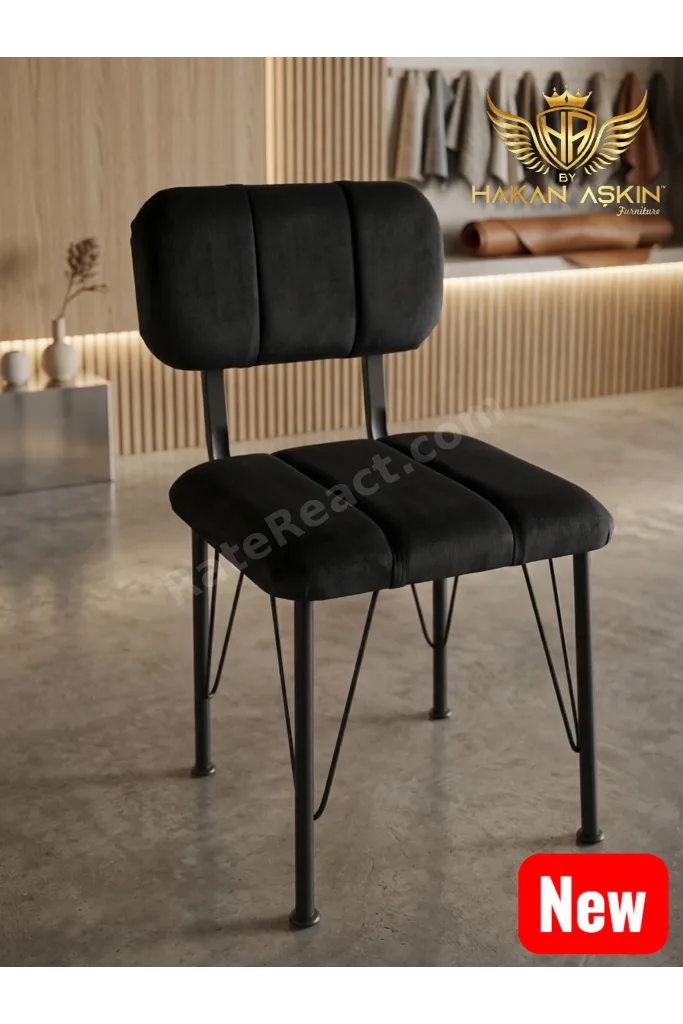 Capella Tekli Sırtlı Novoline Siyah (Black) 42x42 cm
