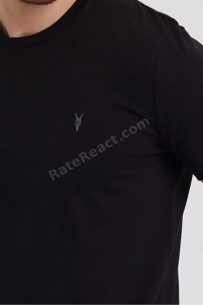 Siyah Standart Kalıp Basic 5'li Paket T-shirt
