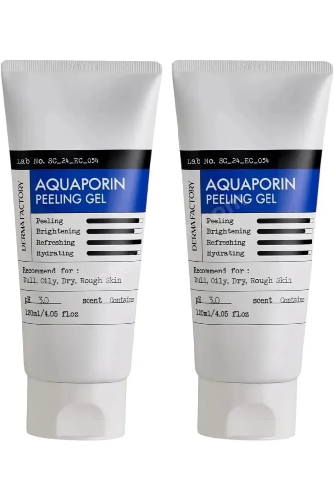 DERMA FACTORY Pürüzsüz Görünüm Sağlayan Selüloz Peeling Gel Aquaporin Peeling Gel 120ml (2 paketi)