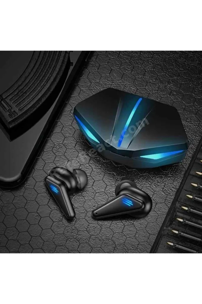 K-55 Oyuncu Kulaklığı Gaming Işıklı Kulakiçi  Yeni Nesil Çift Mikrofonlu