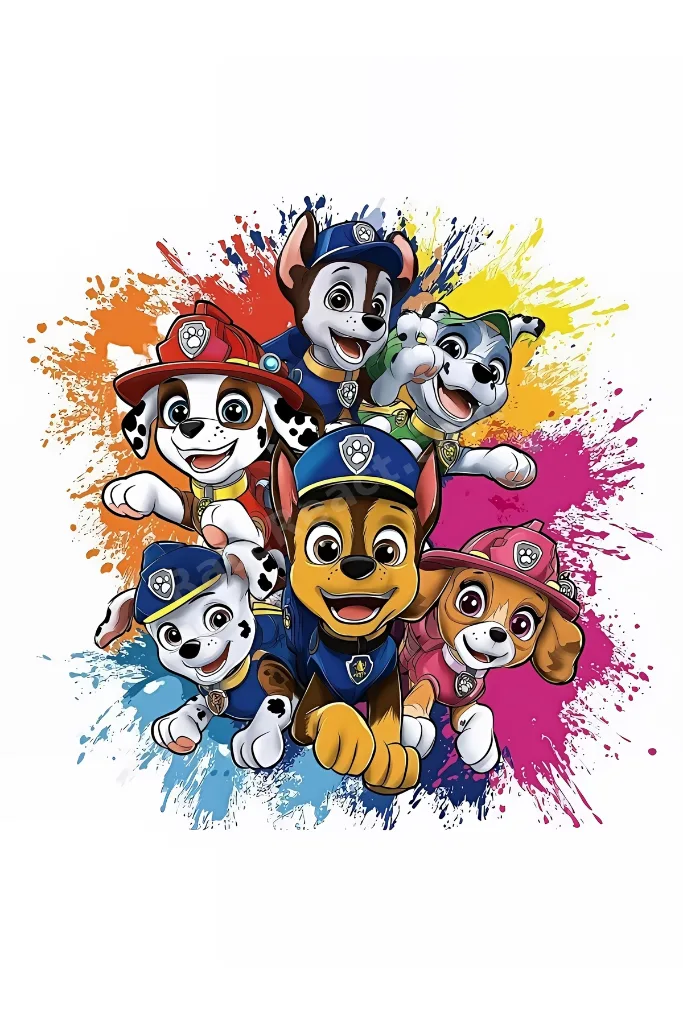 PAW PATROL Yenilebilir Pasta Süsü - PAW PATROL Pasta Resmi Yenilebilir Kağıt - PAW PATROL Doğum Günü Konsepti