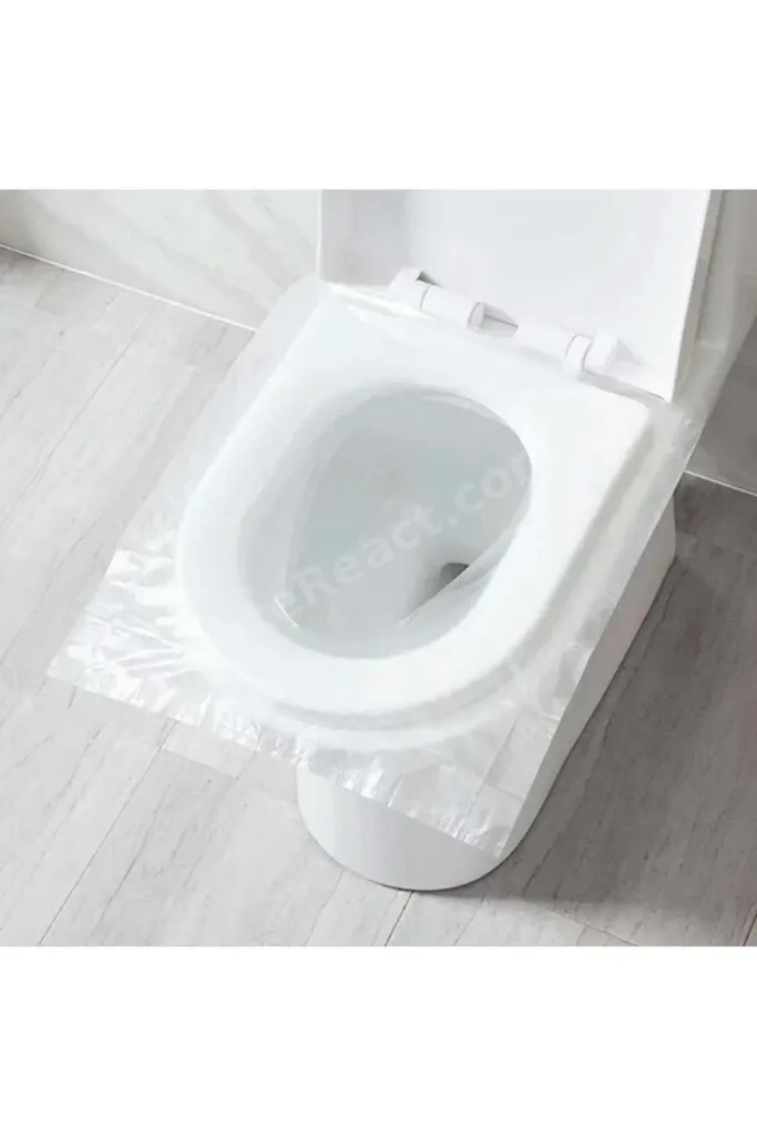 200 Adet Tek Kullanımlık Klozet Örtüsü Klozet Poşeti Klozet Kapak Örtüsü Dispenseri
