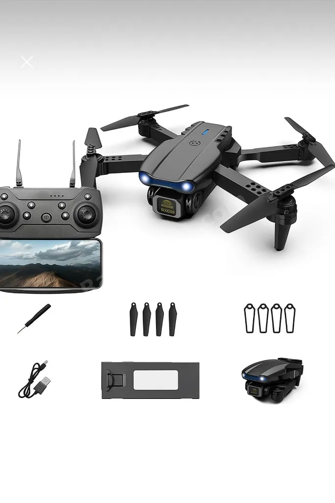 E88PRO-E99PRO FPV ÇİFT KAMERALI DRON KATLANABİLİR İOS ANDROİD UYUMLU QUADCOPTER Wİ-Fİ DRONE