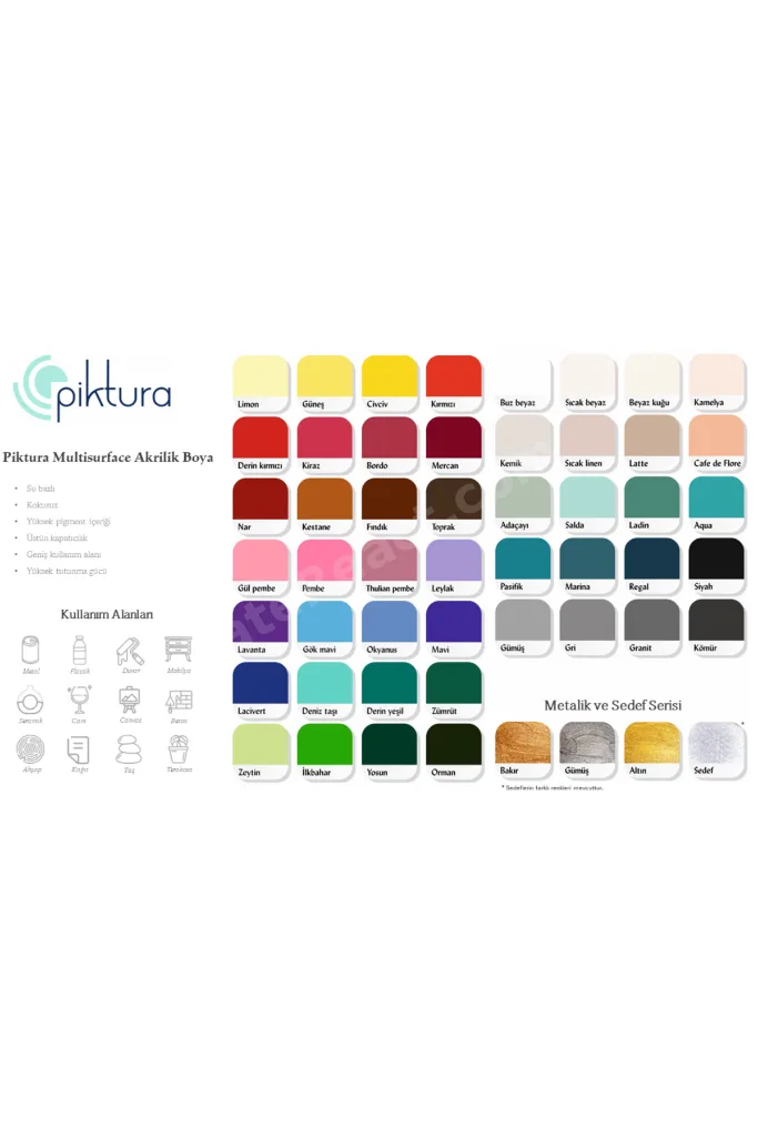 Akrilik Multisurface Boya 50ml Siyah