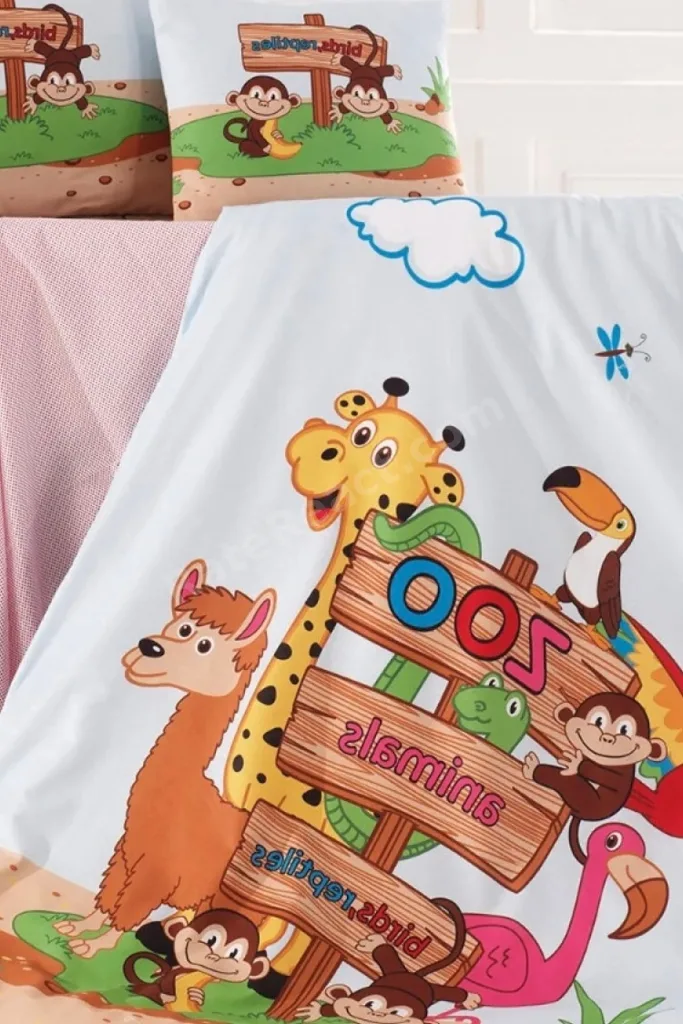 Zoo %100 Pamuk Ranforce Bebek Nevresim Takımı