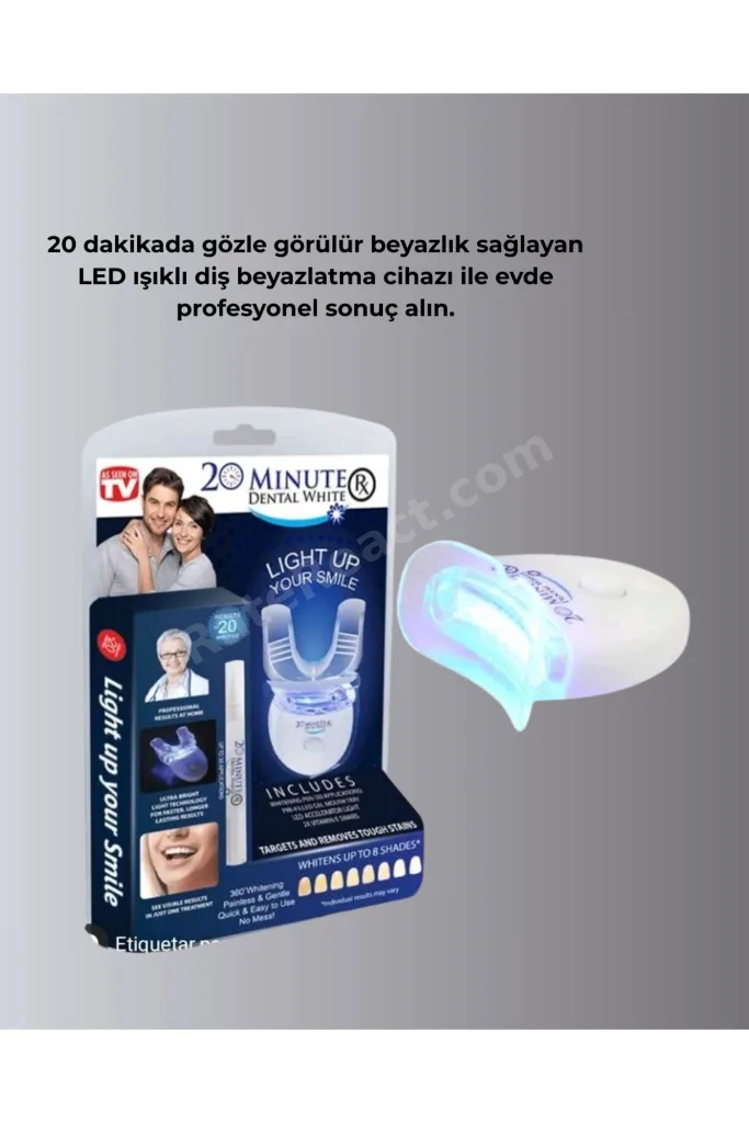 Mavi Işık Teknolojisi ile Güvenli Diş Beyazlatıcı Sistem
