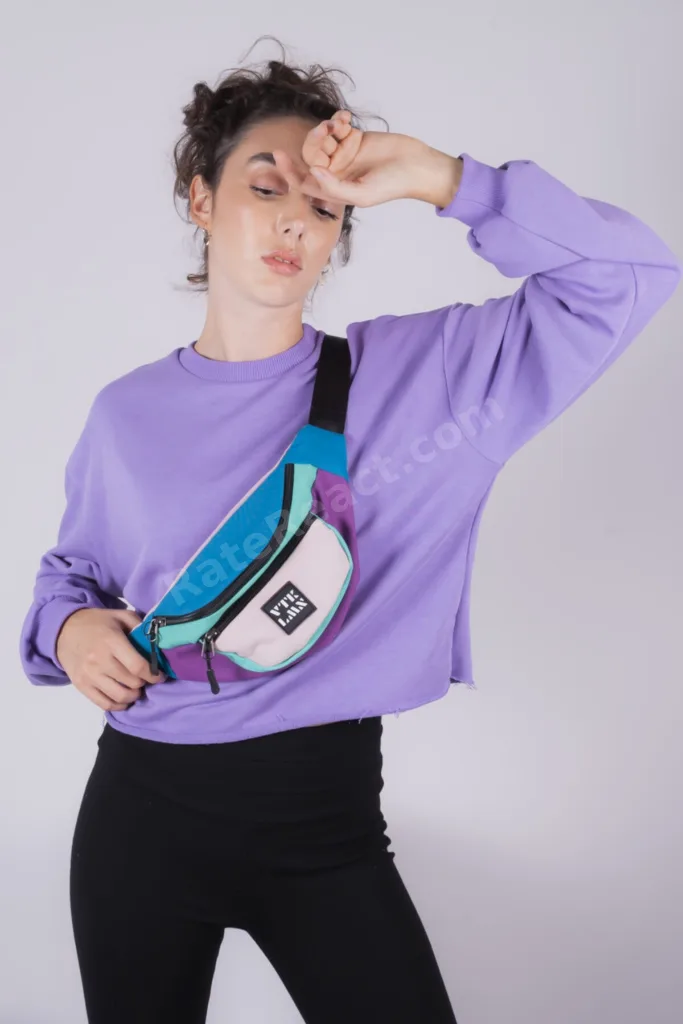 Unisex Renkli Omuz Ve Bel Çantası