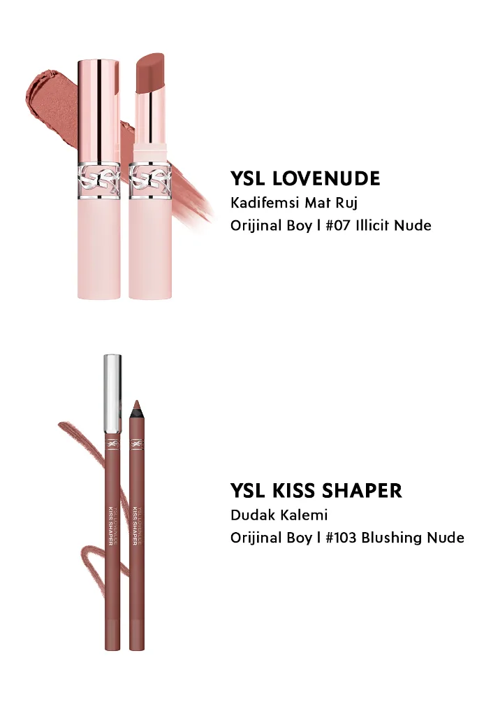 Cool Kiss Lip Combo Makyaj Seti - Lovenude Mat Ruj 07 & Lovenude Dudak Kalemi 103 7829999999295