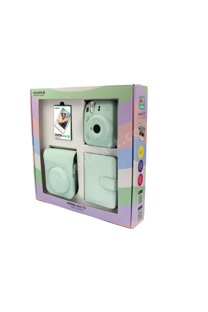 İnstax Mini 12 Fotoğraf Makinesi Askı Pil Çanta 10’lu Film Albüm Bundle Box