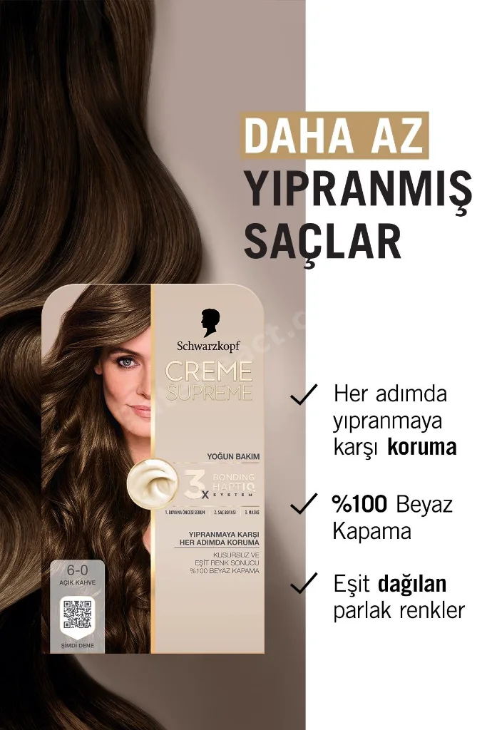 Creme Supreme Full Kit 6-0 Açık Kahve x 2 Adet
