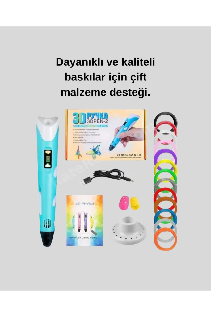 ACONCEPT Üç Boyutlu 3D Yazıcı Kalem ABS ve (34037) PLA Uyumlu