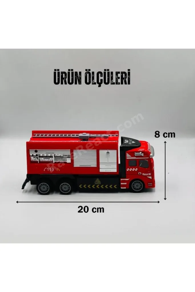 Pilli Kumandalı Oyuncak İtfaiye Kamyonu