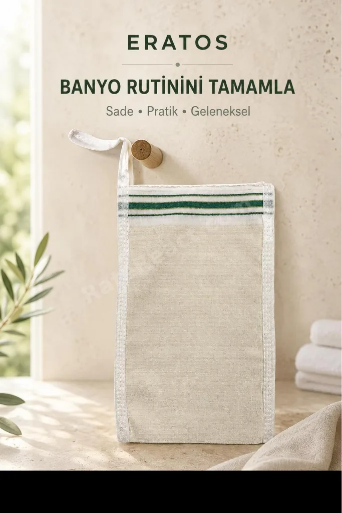 Orta - Sert Hamam Kesesi | Vücut ve Banyo Kesesi | Peeling Kesesi | Geleneksel Türk Hamam Kesesi