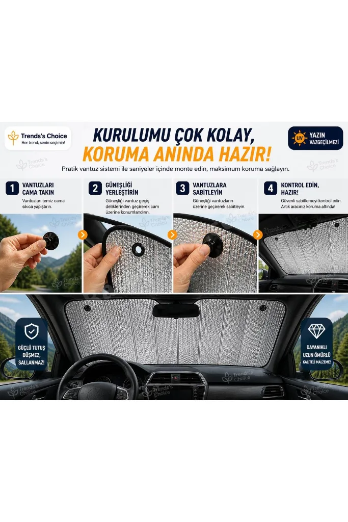 Araba Ön Cam Güneşlik Araba Cam Güneşliği Otomobil Güneşlikleri Araç Gölgelik Oto İçi