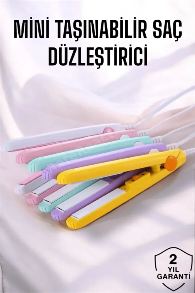 ShopletSell 180°C Isı ve Uzun Süre Kalıcı Düzlük Sağlayan Mini Saç Düzleştirici 1274129