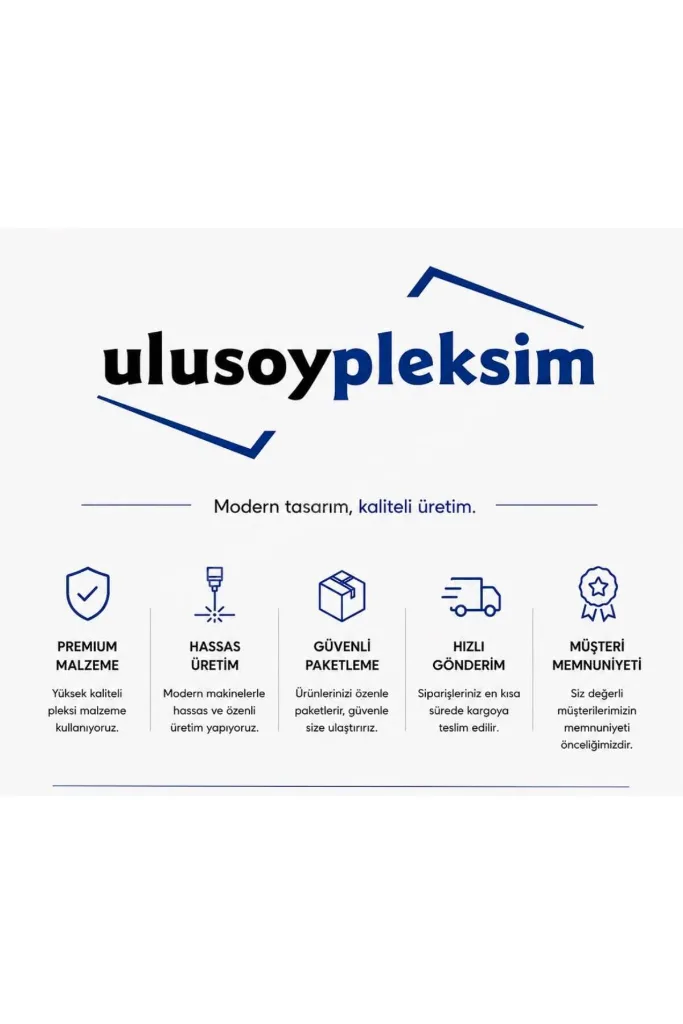 Dekoratif Pleksi Servis & Sunum Tepsisi