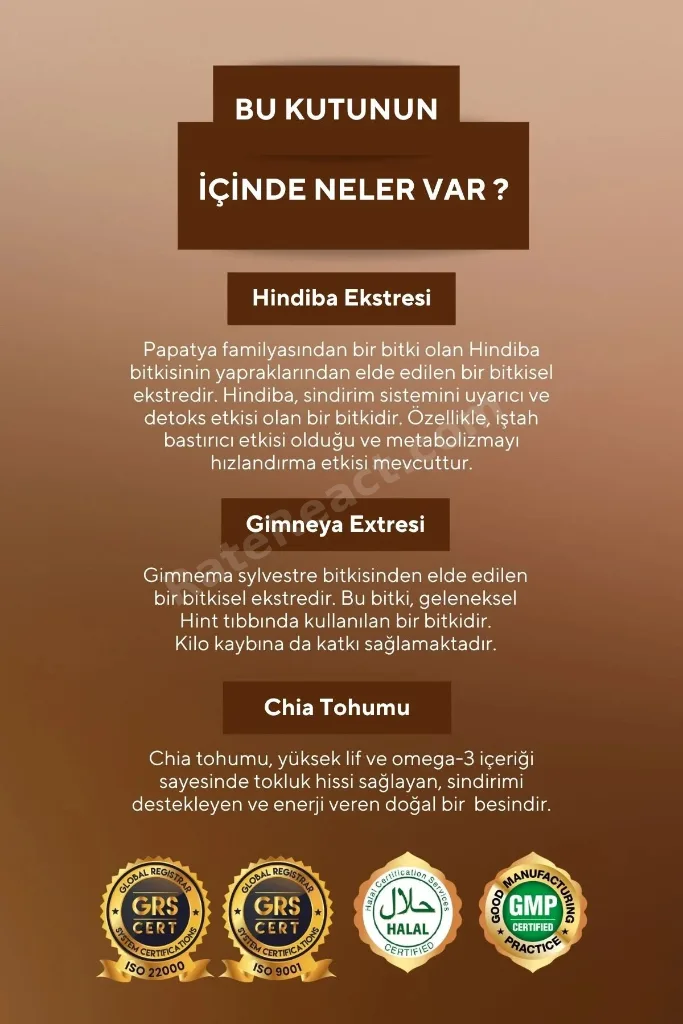 2'li Bromelain (Ananas Enzimi) 60 Tablet + Hindiba Detox Kahve (Gimneya, Chia)