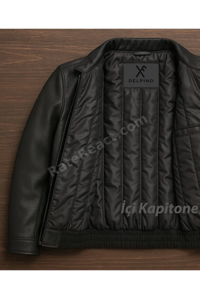 Oversize Rahat Kalıp Deri Ceket