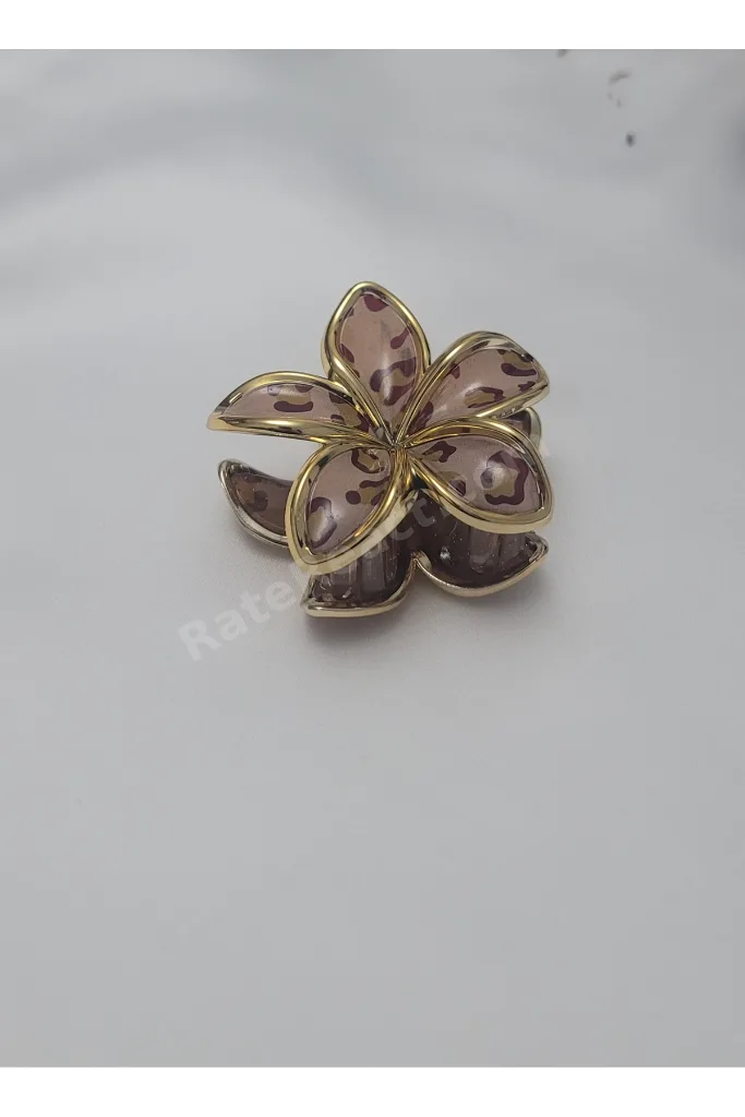 LEOPAR DESENLİ LOTUS MANDAL TOKA XL (8cm)