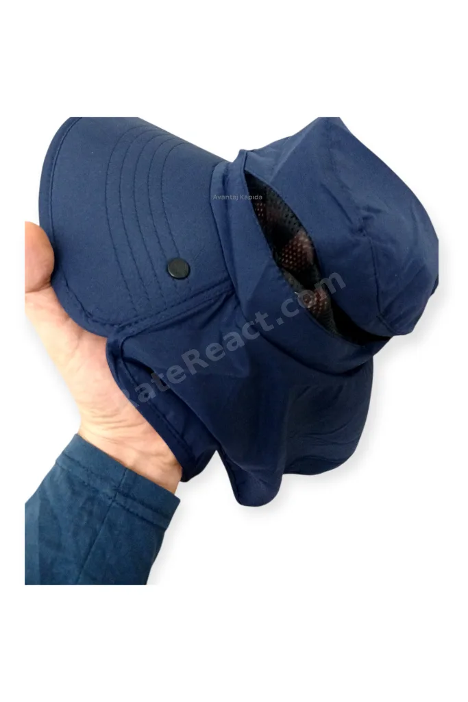 UV Korumalı Sök Tak Maskeli Unisex Enseli Güneş Şapka Sinek Koruyucu Tarla Balıkçı Kamp Outdoor Plaj