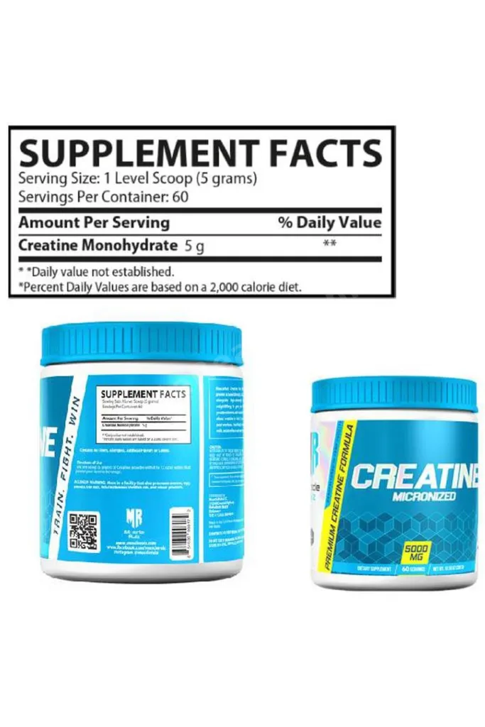 CREATINE Mikronize 5000MG 60 Servis (ABD MENŞEİ)