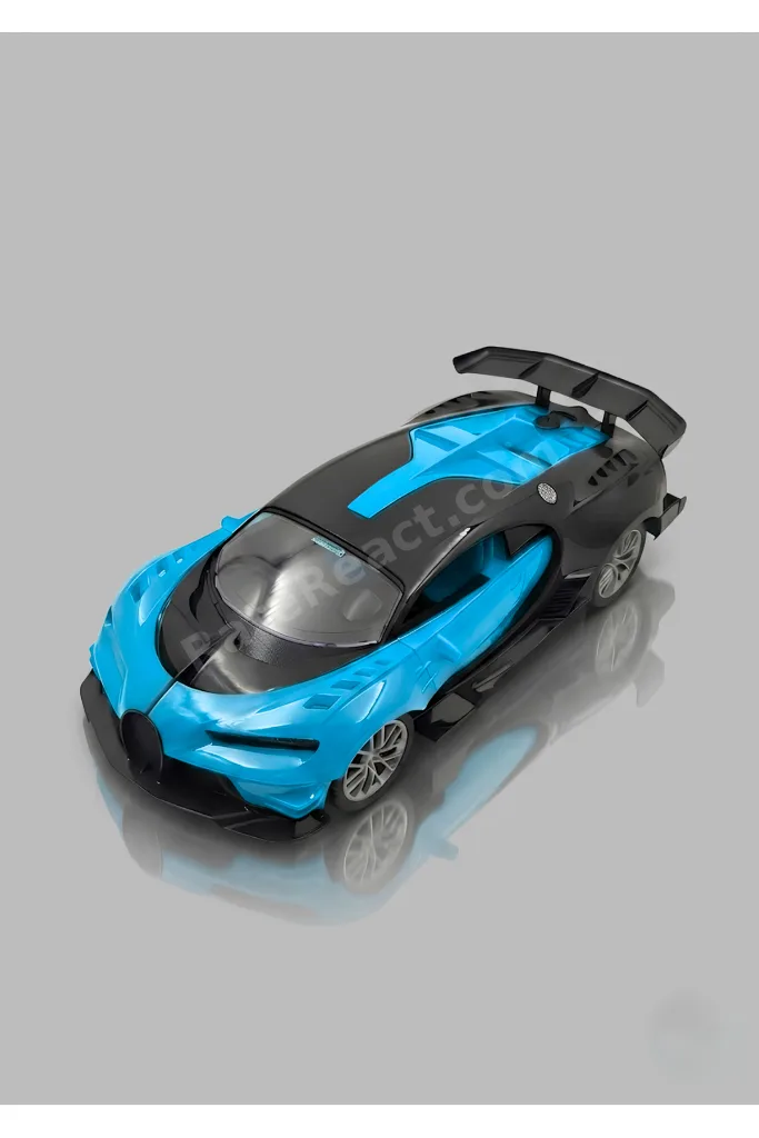 1:16 Ölçek Buhar Atan Full Fonksiyon Işıklı Şarjlı Bugatti Görünümlü Uzaktan Kumandalı Araba